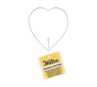 Wilton Cookie Cutter Heart: Stainless Steel Cookie Cutters for Biscuits, Cookies, Fondant Decorations and More, Dishwasher Safe - 8,2 cm