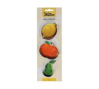 Wilton Cookie Cutter Lemon Orange Pear: Stainless Steel Cookie Cutters for Biscuits, Cookies, Fondant Decorations and More, Dishwasher Safe - Set-3