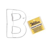 Wilton Cookie Cutter Letter B: Stainless Steel Alphabet Cookie Cutters for Biscuits, Cookies and Fondant Decorations, Dishwasher Safe - 7,5 cm