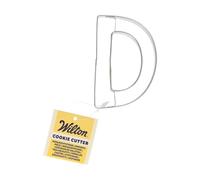 Wilton Cookie Cutter Letter D: Stainless Steel Alphabet Cookie Cutters for Biscuits, Cookies and Fondant Decorations, Dishwasher Safe - 7,5 cm