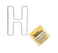 Wilton Cookie Cutter Letter H: Stainless Steel Alphabet Cookie Cutters for Biscuits, Cookies and Fondant Decorations, Dishwasher Safe - 7 cm