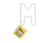 Wilton Cookie Cutter Letter M: Stainless Steel Alphabet Cookie Cutters for Biscuits, Cookies and Fondant Decorations, Dishwasher Safe - 7,8 cm