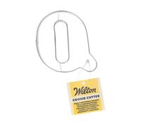 Wilton Cookie Cutter Letter Q: Stainless Steel Alphabet Cookie Cutters for Biscuits, Cookies and Fondant Decorations, Dishwasher Safe - 7,2 cm