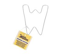 Wilton Cookie Cutter Letter W: Stainless Steel Alphabet Cookie Cutters for Biscuits, Cookies and Fondant Decorations, Dishwasher Safe - 8 cm