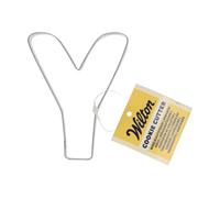 Wilton Cookie Cutter Letter Y: Stainless Steel Alphabet Cookie Cutters for Biscuits, Cookies and Fondant Decorations, Dishwasher Safe - 8 cm