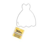 Wilton Cookie Cutter Princess Dress: Stainless Steel Cookie Cutters for Biscuits, Cookies, Fondant Decorations and More, Dishwasher Safe - 10 cm