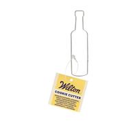 Wilton Cookie Cutter Wine Bottle: Stainless Steel Cookie Cutters for Biscuits, Cookies, Fondant Decorations and More, Dishwasher Safe - 8 cm