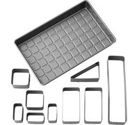 Wilton Countless Celebrations Numbers & Letters Cake Tin Set, Non Stick, 36.8 x 22.8cm (14.5 x 9in) (Packaging May Vary), Black