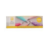 Wilton Decorating Bags 100 pcs: Disposable Piping Bags for All Tips, Flexible Plastic - 40 cm