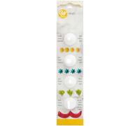 Wilton Decorating Tip Set/4 Star, Round, Leaf & Petal: Large Piping Nozzles for Cake Decorating, Cupcakes & Cookies
