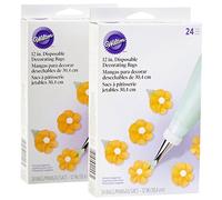 Wilton Disposable Decorating Piping Bags, 30.4cm (12in), 12 Pieces, Multipack of 2 2109-3200