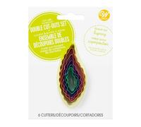 Wilton Double-Sided Leaf Cutters Set of 6: Metal Cookie and Fondant Cutters for Baking and DIY - Set of 6