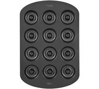 Wilton Doughnut Baking Mould with Non-Stick Coating, Quality Doughnut Baking Mould for 12 Doughnuts in Standard Size, Dishwasher Safe, 35.2 x 23.5 cm, Pack of 12