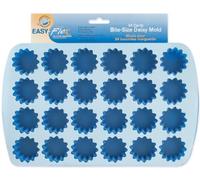 Wilton Easy-Flex Silicone Bite-Size Mold-24 Cavity Daisy 1.75-inch x .675-inch, Other, Multicoloured