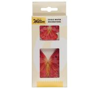 Wilton Edible Wafer Decorations Butterflies Omre Pink: Wafer Paper Decorations for Cakes, Cupcakes and Desserts, Ready-to-Use Edible Cake Toppers - Set-8