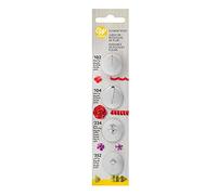 Wilton Standard Flower Piping Tip Set, 4-Count (Tips # 102, 104, 224, 352)