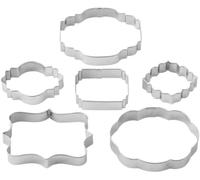 Wilton Fondant and Gum Paste Plaque Cut-Outs, 6-Piece