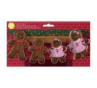 Wilton Gingerbread Family Cookie Cutter Set, Steel, Brown, 2.69 x 23.62 x 12.7 cm