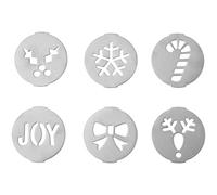 Wilton Holiday Cookie Press Disc Set 6/Pkg-Christmas