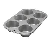 Wilton Jumbo Muffin Tin, Recipe Right, Non Stick, 6 Hole, 7cm x 24.8cm x 36.2cm (3in x 10in x 14in), Grey