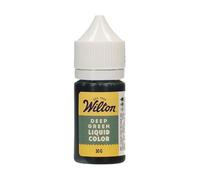 Wilton Liquid Color Deep Green: Water-Based Food Colouring for Buttercream & Fondant, Vibrant, Longlasting Colors, Waterbased Formula, Enriched with Glycerine - 30 g