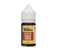 Wilton Liquid Color Spiced Brown: Water-Based Food Colouring for Buttercream & Fondant, Vibrant, Longlasting Colors, Waterbased Formula, Enriched with Glycerine - 30 g