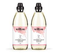 Wilton London Eco Friendly Laundry Liquid - Plant-based and Biodegradable Laundry Detergent - Packed with Essential Oils - Fresh and Longlasting Jasmine Scent - Pack of 2 x 1 Litre