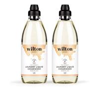 Wilton London Eco Friendly Laundry Liquid - Plant-based and Biodegradable Laundry Detergent - Packed with Essential Oils - Fresh and Longlasting Cedarwood Scent - Pack of 2 x 1 Litre