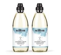 Wilton London Eco Friendly Laundry Liquid - Plant-based and Biodegradable Laundry Detergent - Packed with Essential Oils - Unscented - Pack of 2 x 1 Litre