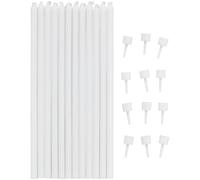 Wilton Long Candles White - Extra Tall Birthday Cake Candles, Elegant 15 cm Cake Topper Decoration - Set of 12