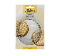 Wilton Nesting Cookie Cutter Circle: Stainless Steel Cookie Cutters for Biscuits, Cookies, Fondant Decorations and More, Dishwasher Safe - Set-3