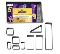 Wilton Numbers and Letters Cake Pan Set, Aluminium, Silver, 36,5 x 22,5 x 5,08cm