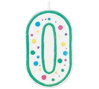 Wilton Numeral Candle 0, Green