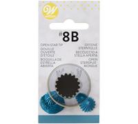 Wilton Open Star Piping 8B Tip Silver 5.08x4.67x9.53 cm