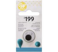 Wilton Open Star Piping Tip #199 - Brass & Steel - Carded