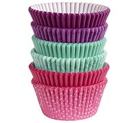 Wilton Pink, Purple and Turquoise; Baking Cases, Standard, Pack of 150