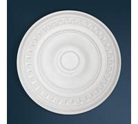 Wilton Plaster - Wcp-07 - Georgian Dentil Plaster Ceiling Rose - White - 575mm / 22.5In Diameter