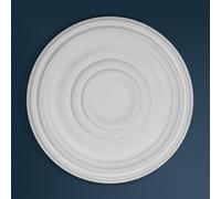 Wilton Plaster - Wcp-09 - Ripple Plaster Ceiling Rose - White - 470mm / 18.5In Diameter