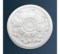 Wilton Plaster - Wcp67 - Small Cambridge Plaster Ceiling Rose - White - 320mm / 12.5In Diameter