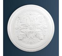 Wilton Plaster - Wcp75 - Kingston Bloom Plaster Ceiling Rose - White - 540mm / 21.5In Diameter