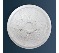 Wilton Plaster - Wcp77 - Highbury Flair Plaster Ceiling Rose - White - 530mm / 21.0In Diameter
