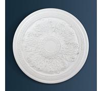 Wilton Plaster - Wcp78 - Sunningdale Bloom Plaster Ceiling Rose - White - 510mm / 20.0In Diameter