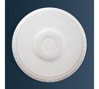 Wilton Plaster - Wcp79 - Small Carlton Egg And Dart Plaster Ceiling Rose - White - 390mm / 15.5In Diameter