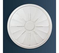 Wilton Plaster - Wcp80 - Marlborough Fan Plaster Ceiling Rose - White - 500mm / 19.5In Diameter