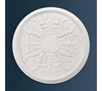 Wilton Plaster - Wcp84 - Small Spring Plaster Ceiling Rose - White - 350mm / 14.0In Diameter