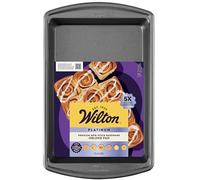 Wilton Advance Select 9x13 Inch Oblong Baking Pan, Made Without PFAS, Anti-Warping, Non-Stick Cake Pan with DuraLast™ Silicone-Infused Coating (Steel)