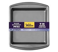 Wilton Platinum Premium Non-Stick Anti-Warp Bakeware, Made Without PFAs, Square Pan, 9 x 9 x 2 in, Packaging May Vary