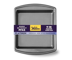 Wilton Platinum Premium Non-Stick Anti-Warp Bakeware, Made Without PFAs, Square Pan, 9 x 9 x 2 in, Packaging May Vary