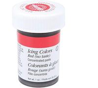 Wilton Red (No Taste) Concentrated Gel Icing Color, 1 oz Jar (Pack of 2)