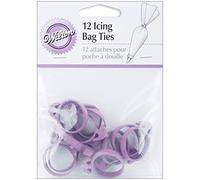 Wilton Reusable Rubber Piping and Decorating Bag Ties, 12-Count